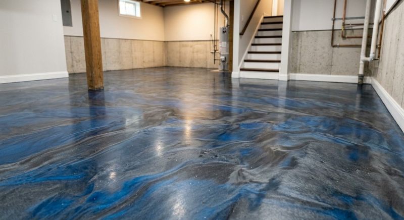 Basement Floor Epoxy Service in Fairfax, VA