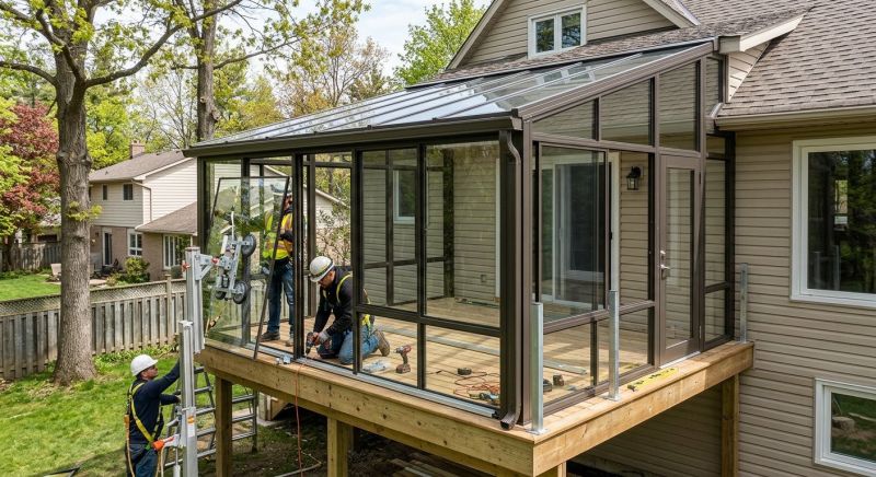 Deck Enclosure Installation in Arvada, CO
