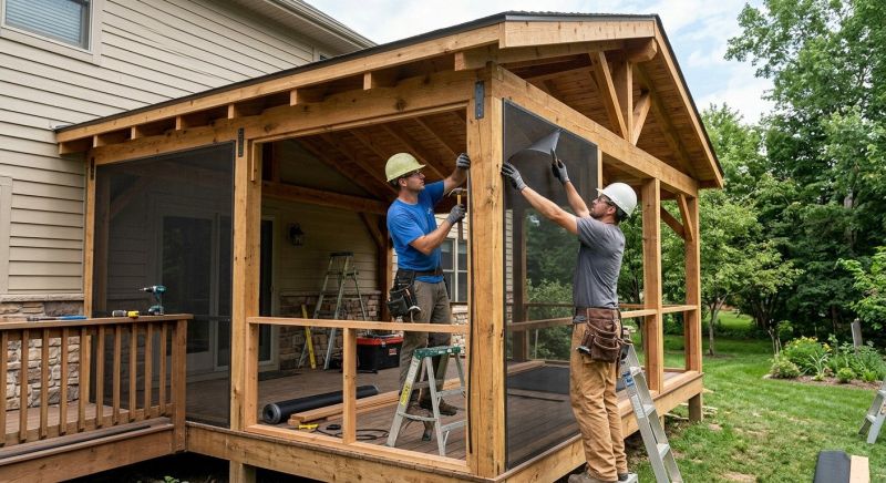 Enclosed Porch Construction in Arvada, CO