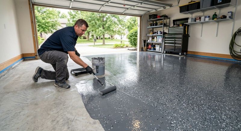 Garage Concrete Coating in Greenville, SC