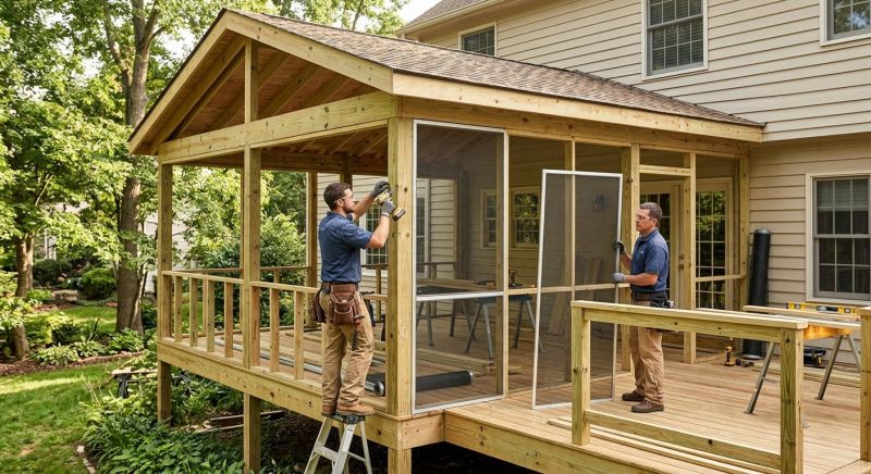 Porch Enclosure Installation in Arvada, CO