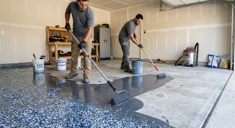 Residential Floor Coating in Greenville, SC